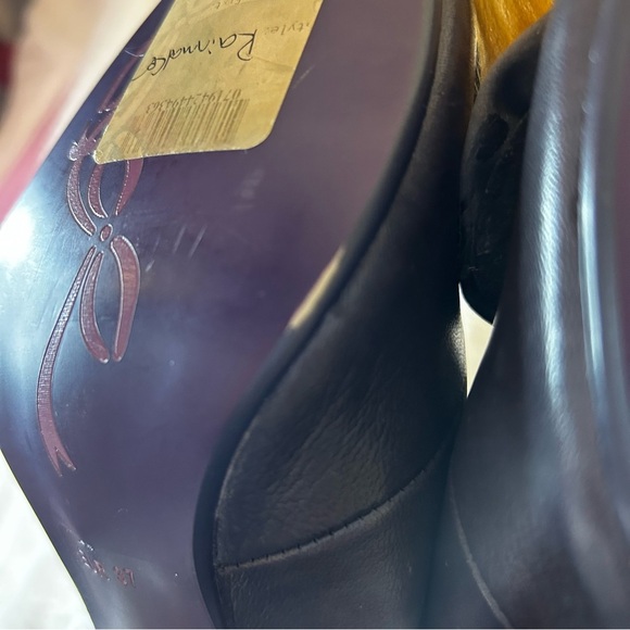 Poetic License 6 1/2 M Flux Leather Heel Bootie,Gray 3.5"‎ Rhinestone Peep Toe - Picture 9 of 16